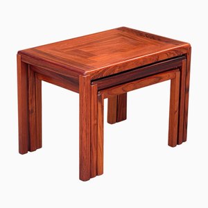 Mid-Century Modern Danish Rosewood Nesting Tables from Vejle Mobelfabrik, 1970s, Set of 3