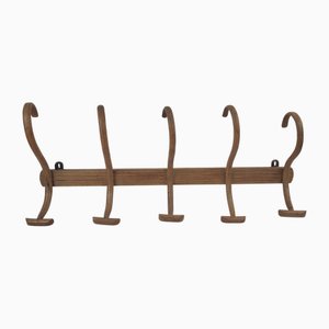 Curved Wooden Coat Rack from Japy Frères, 1950s