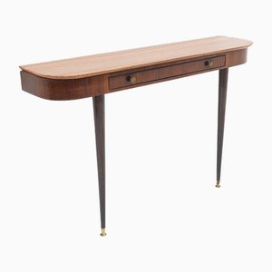 Consolle con ripiano in marmo, anni '50