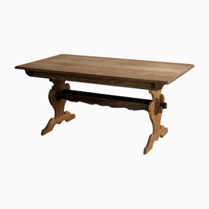 Brutalist Danish Extendable Dining Table, 1960s