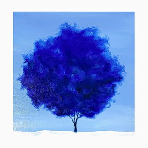 Yeju Kwon, Memory of the Tree, Blue Wind, 2025, Acrylic on Canvas