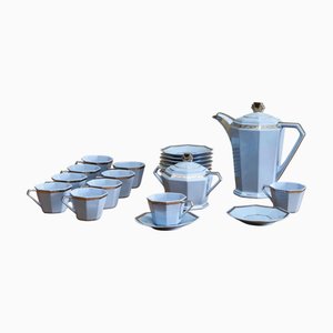 Set da caffè vintage Art Déco, Belgio, anni '20, set di 22