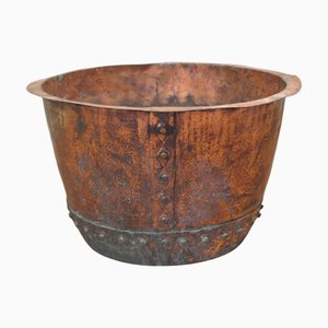 Antique Copper Log Bin, 1800s