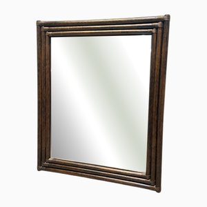 Vintage Mirror in Bamboo Frame