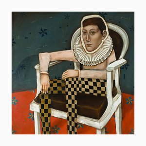 Michele Mikesell, The Cat, Oil on Canvas, 2025