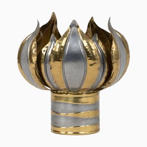 Moderne Mid-Century Tischlampe aus Messing von Isabelle & Richard Faure, 1970er