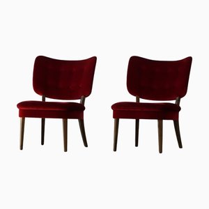 Butacas Vilstol 205 suecas Mid-Century de Gunnar Thalberg, años 50. Juego de 2