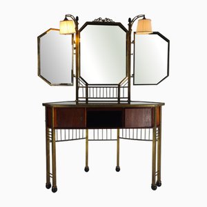 Vintage French Brass Dressing Table, 1930