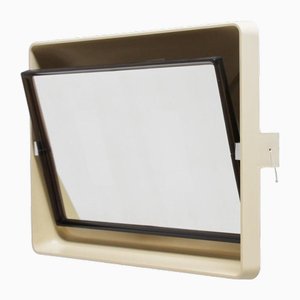 Space Age Wandspiegel mit Beleuchtung, 1970er