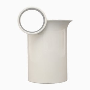 White Ceramic Vase by Enzo Bioli for Il Picchio, 1970s