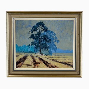 Brian Glidden, Landscape, 1975, Oil on Canvas, Framed