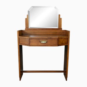 Art Deco Walnut Dressing Table, 1940