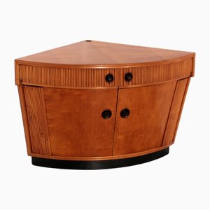 Italienischer Barschrank aus hellem Holz, 1940er