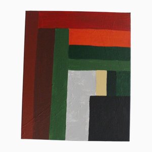 Bodasca, Colorful Stripes Abstract Composition, 2025, Acrylic on Canvas