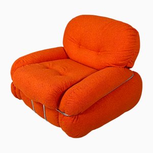 Space Age Italian Okay Armchair by Adriano Piazzesi for Tre D Firenze, 1970s