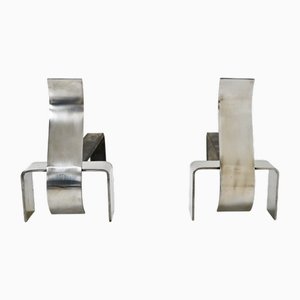 Fireplace Andirons, 1970s, Set of 2