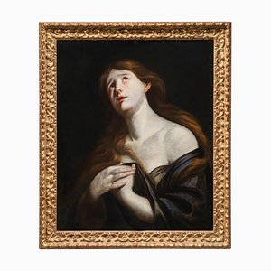 Andrea Vaccaro, Büßende Magdalena, Öl auf Leinwand, 17. Jh., gerahmt