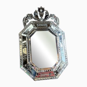 Venezianischer Spiegel mit Pare-Close, 1920er