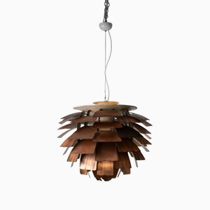 Große Artischocke Lampe aus Kupfer von Poul Henningsen für Louis Poulsen, 1950er