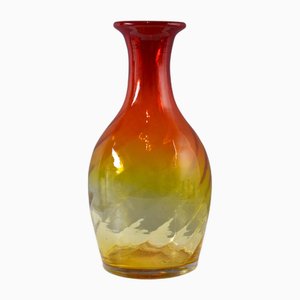 Amberina Art Glass Vase by Blenko, 1960s