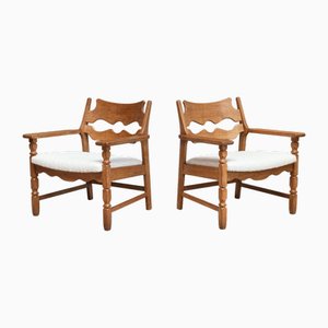 Razorblade Armchairs by Henning Kjærnulf for EG Møbler, Denmark, 1960s, Set of 2