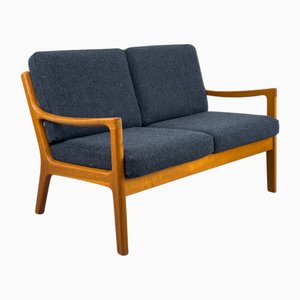Vintage Two-Seater Senator Sofa in Teak by Ole Wanscher for P. Jeppesen, 1980s