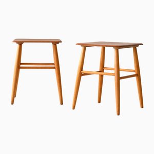 Fanett Stools by Ilmari Tapiovaara for Edsby Verken, 1960s, Set of 2