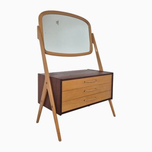Mid-Century Teak and Beech Dressing Table from Orsta Bruk, Denmark, 1960s