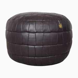 Poggiapiedi patchwork in pelle di de Sede, anni '70