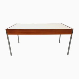 Modernist Desk in Rosewood, Melamine and Metal, 1970s