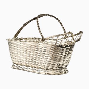 Silver-Plated Wine Basket from Christofle, 1970s