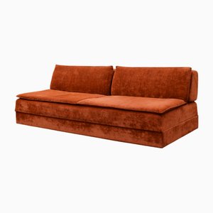 Vintage Sofa in Korallenrot, 1970er