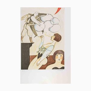 Alberto Gallerati, The Smoke Bubbles, Etching, 1980s