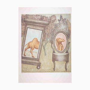 Enrico Benaglia, The Camel, Lithograph, 1990s