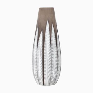 Skandinavische Mid-Century Keramik Vase mit Paprika, 1960er