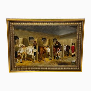 After John Frederick Herring, The Hunting Stud, Oil Painting, Framed