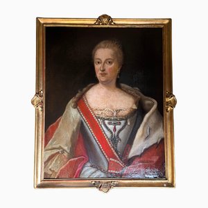 Central School of Arts & Crafts Artist, Porträt einer polnischen Prinzessin, 18. Jh., Öl auf Leinwand, gerahmt
