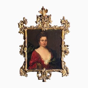 Artista di scuola italiana, Grande Ritratto della principessa di Ruspoli, XVIII secolo, Olio su tela, In cornice