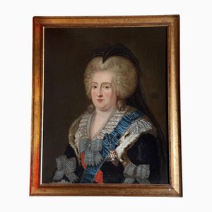 Artista della Central School of Arts & Crafts, Principessa tedesca, XVIII secolo, Olio su tela, Con cornice