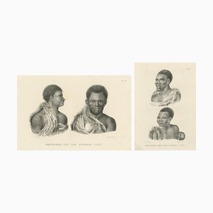 Brodtmann, Northwest American Inhabitants, 1827, Lithographs, Set of 2