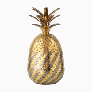 Vintage Hollywood Regency Brass Pineapple Ice Bucket, 1970s