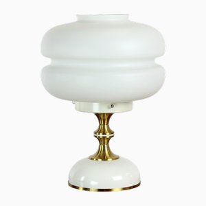 Space Age Table Lamp in Metal and Glass from Napako, Former Czechoslovakia 1970s