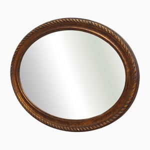 Mirror with Wooden Frame, Denmark, 1960s