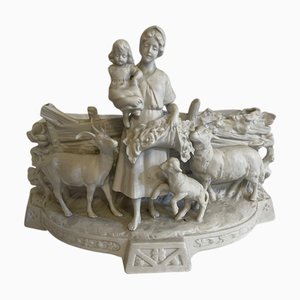 Figurine Composition Biscuit Céramique