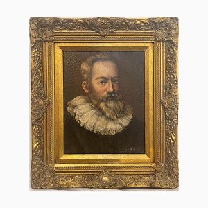 Renzo Tosti, Portrait of Nobelman, 1990er, Öl auf Leinwand, Gerahmt