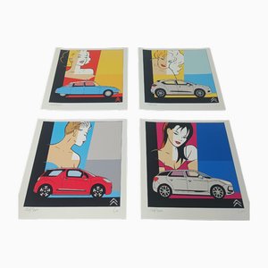 Luc Verschuuren, Citroën, anni '90, Stampe, set di 4