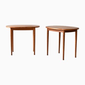 Oval Coffee Tables by Y. Sandström for Säffle Möbelfabrik, 1960s, Set of 2