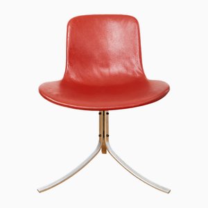 Sedia PK9 di Poul Kjærholm per Fritz Hansen, anni '80