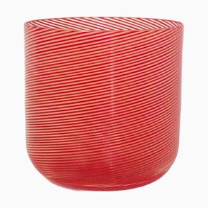 Vase aus Muranoglas von Carlo Scarpa für Venini, 1980