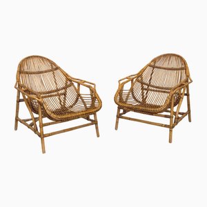 Fauteuils en Bambou de Ikea, 1980s, Set de 2